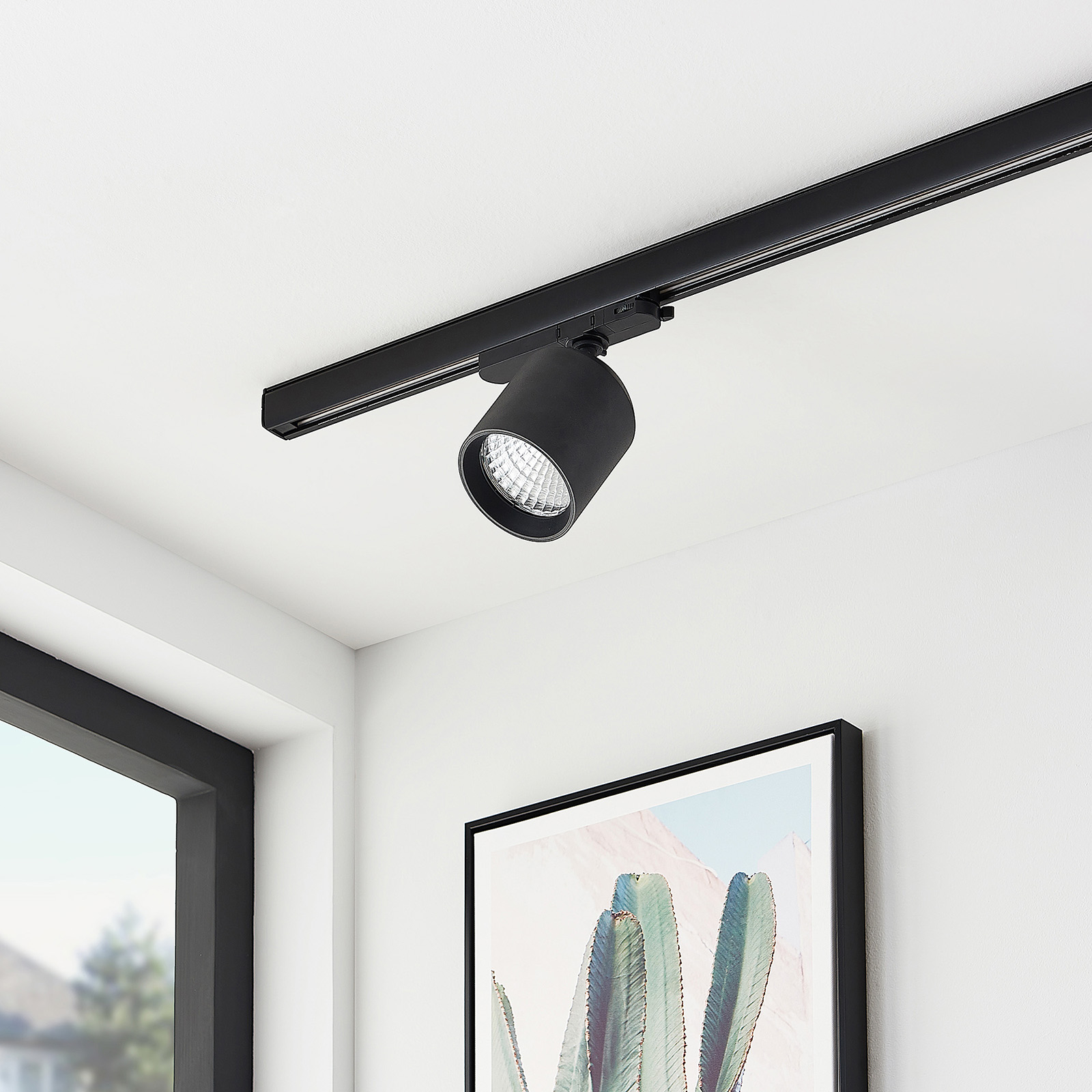 Arcchio Candra LED track spotlight, black