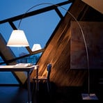 Lady Costanza Lampadaire avec Variateur Blanc/Aluminium - Luceplan