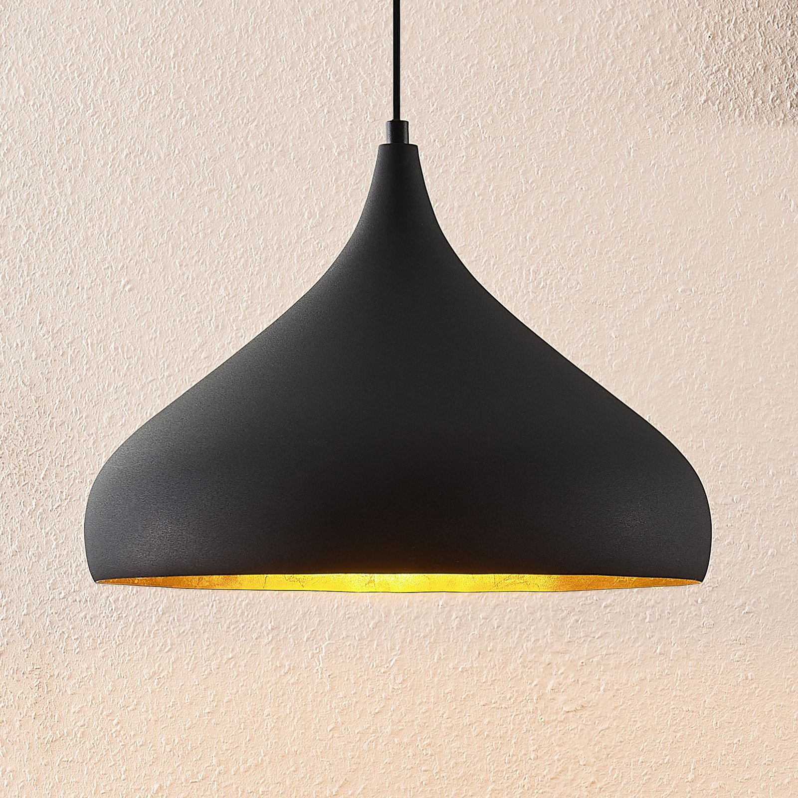 Lunus Pendelleuchte Black/Gold - Arcchio
