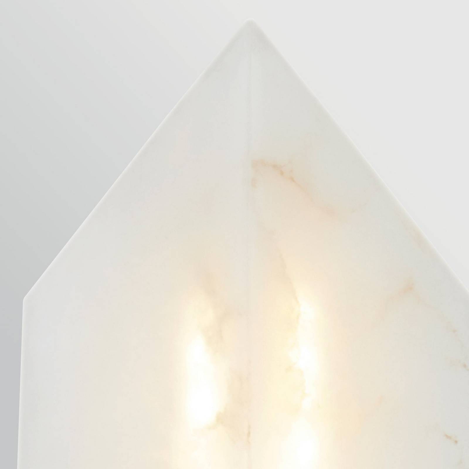 LED-Wandlampe CAESAR, altmessing, Höhe 31 cm Metall/Alabster günstig online kaufen