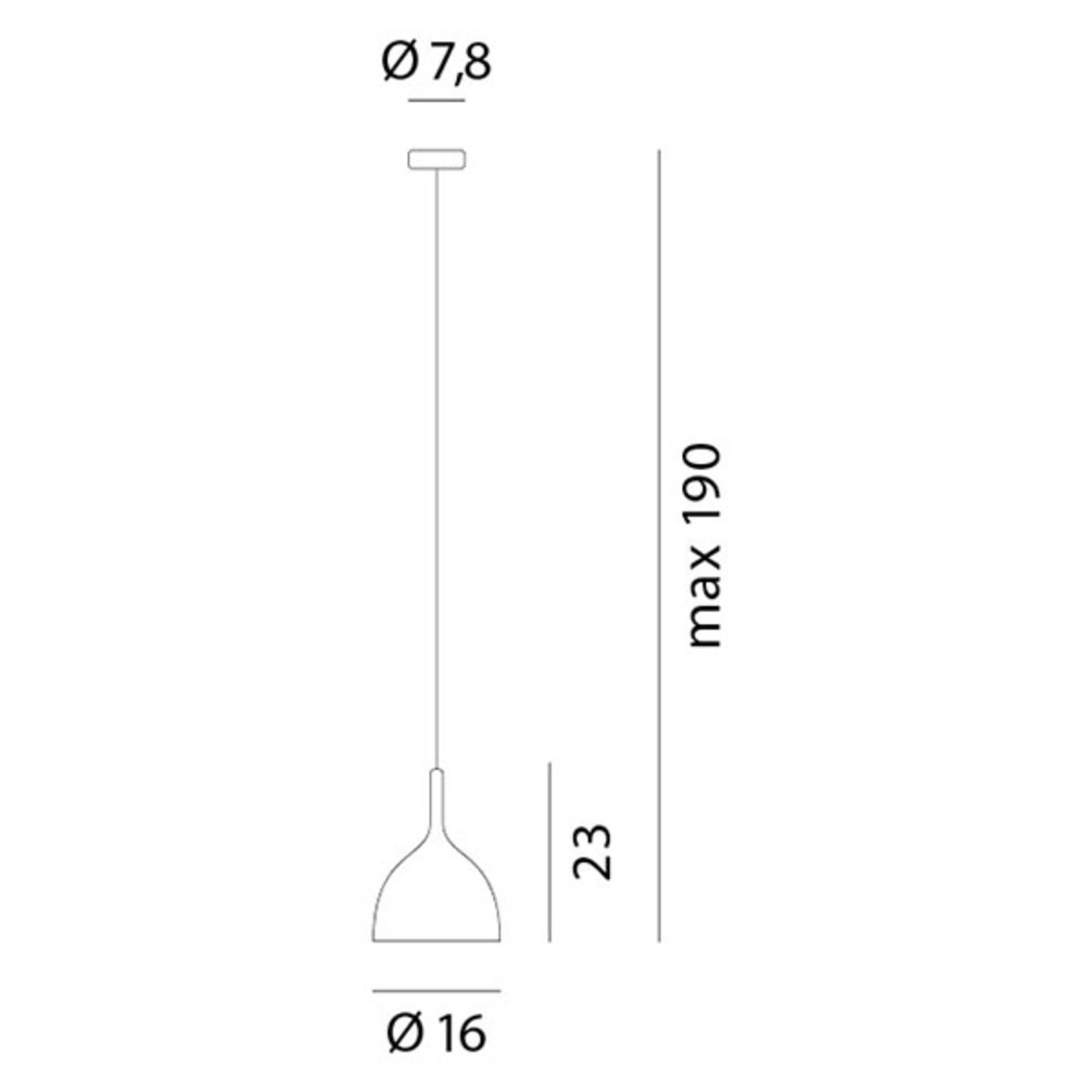 Rotaliana Drink H1 lampa wisząca czarna matowa