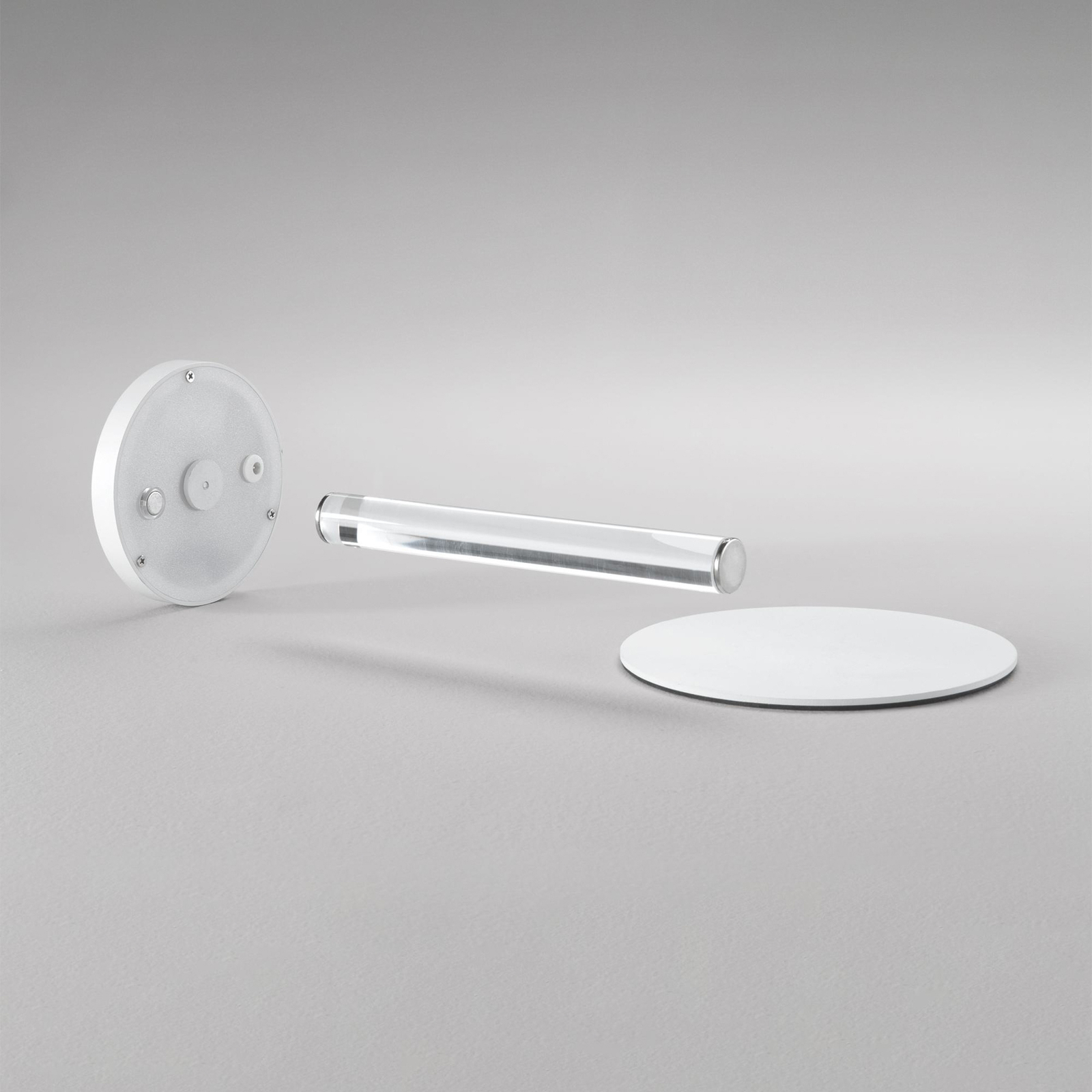 Ideal Lux Lampe de table LED rechargeable Toki blanc plastique 25,5 cm