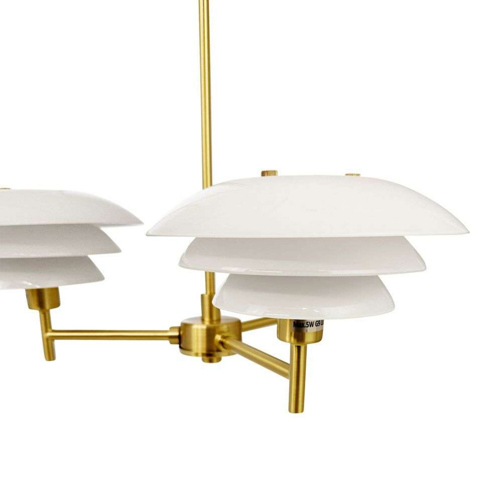 DL20 Chandelier Opal/Brass - DybergLarsen