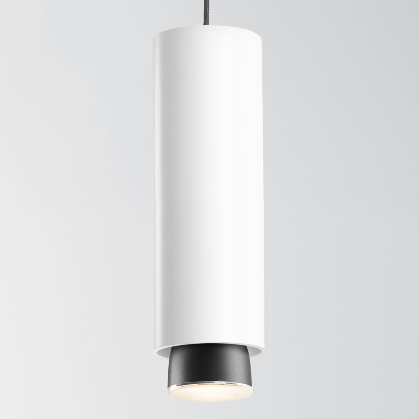 Fabbian Claque lampa wisząca LED 30 cm biała