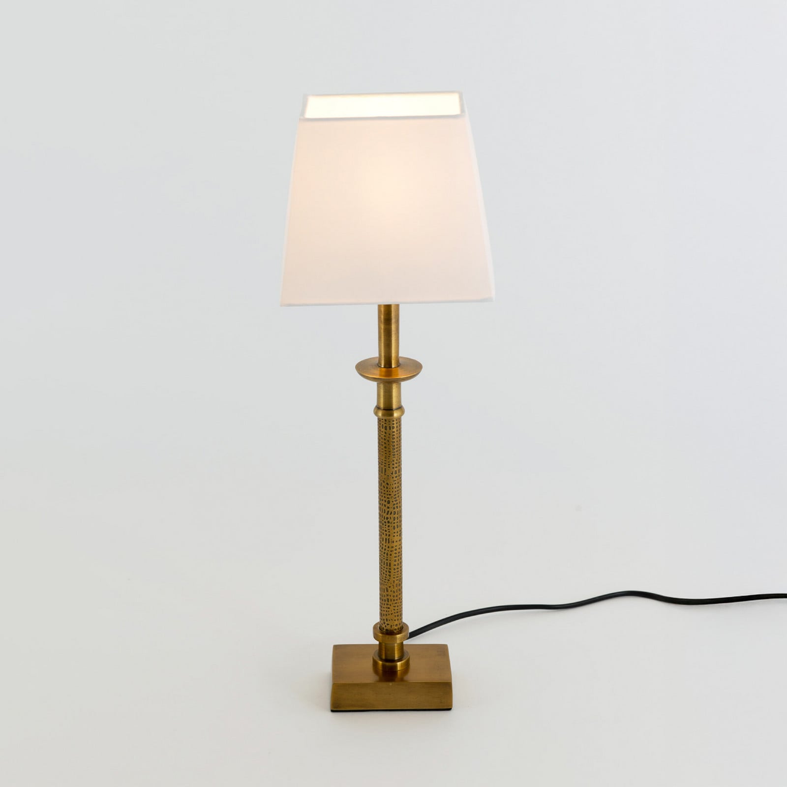 Holländer Lampa de masă PALMARIA auriu/alb înălțime 52 cm metal E14 - Camera de zi / sufragerie - Aluminiu