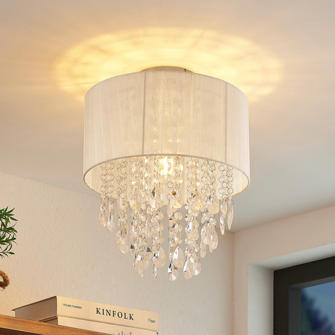 Lindby Ewelina lampa sufitowa szklana kurtyna