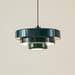 Lindby piekaramā lampa Tivra, zaļa, Ø 35 cm, metāls, E27