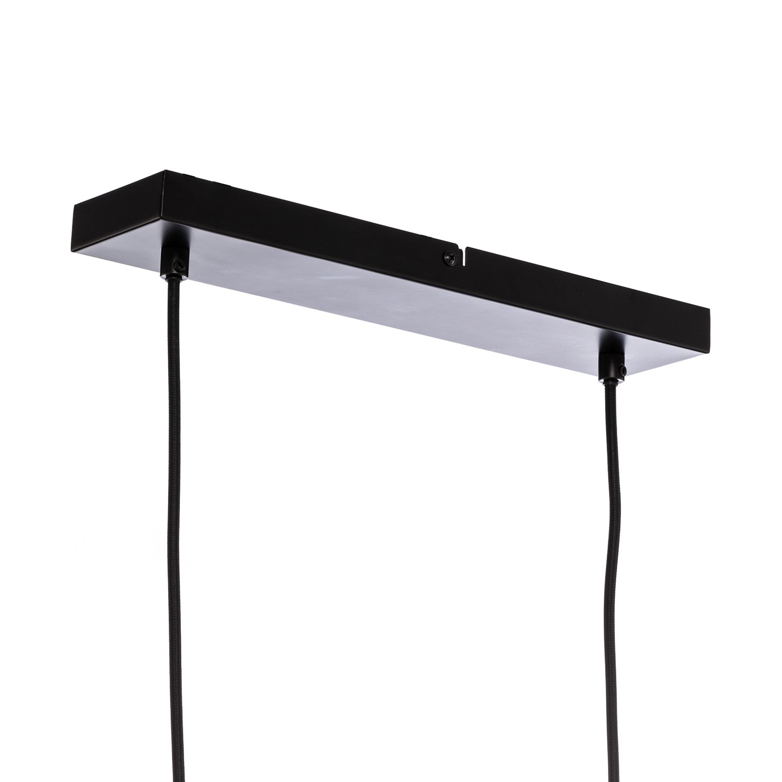 Lucande Mostrid hanglamp, zwart, 2-lamps