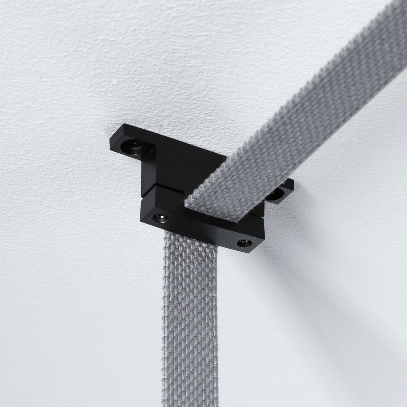 Paulmann ULine belt holder, straight, set of 2, black
