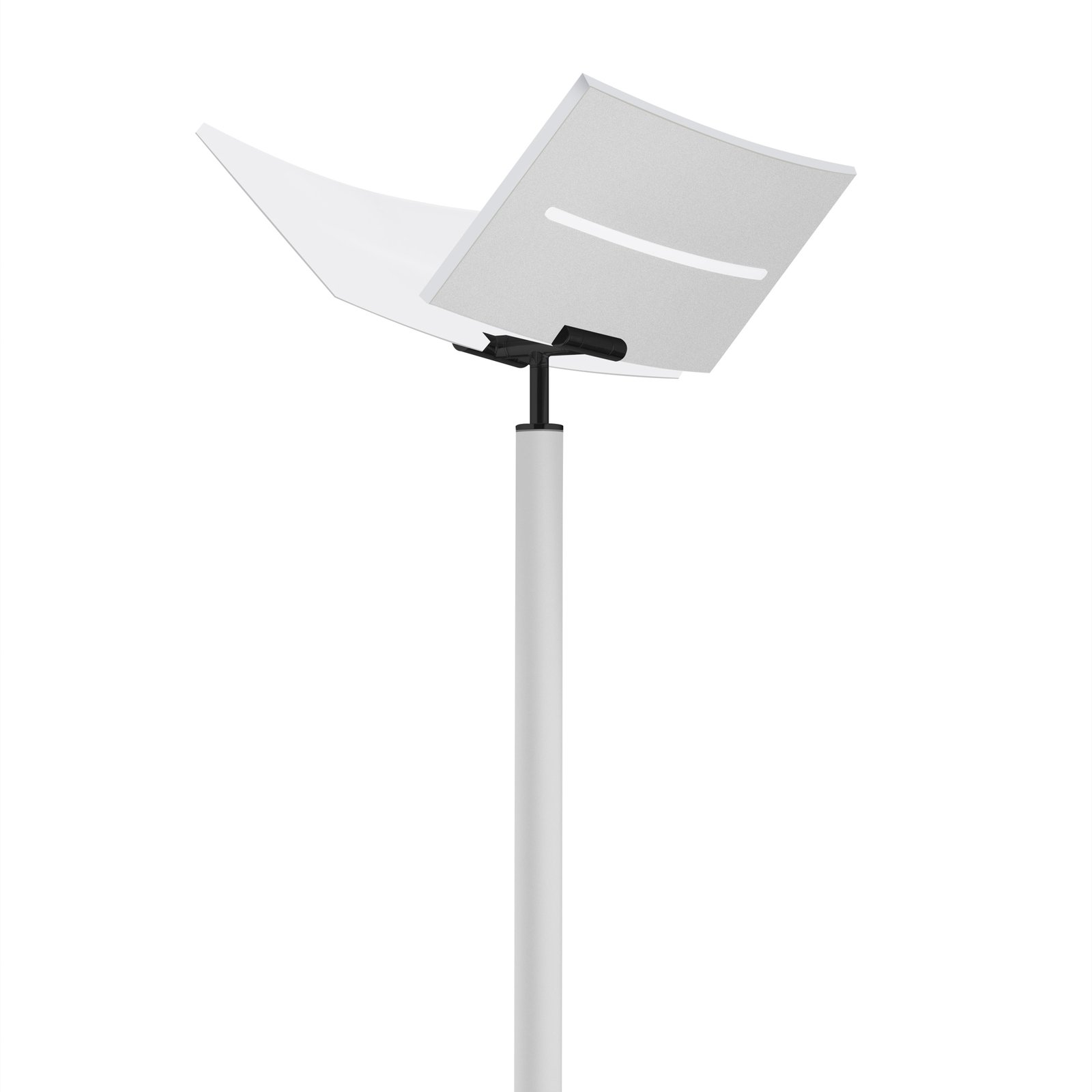Lampa stojąca LED Evolo CCT z lampką biała/czarna