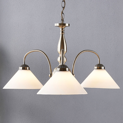 Glas-Pendellampe Otis, 3-flammig