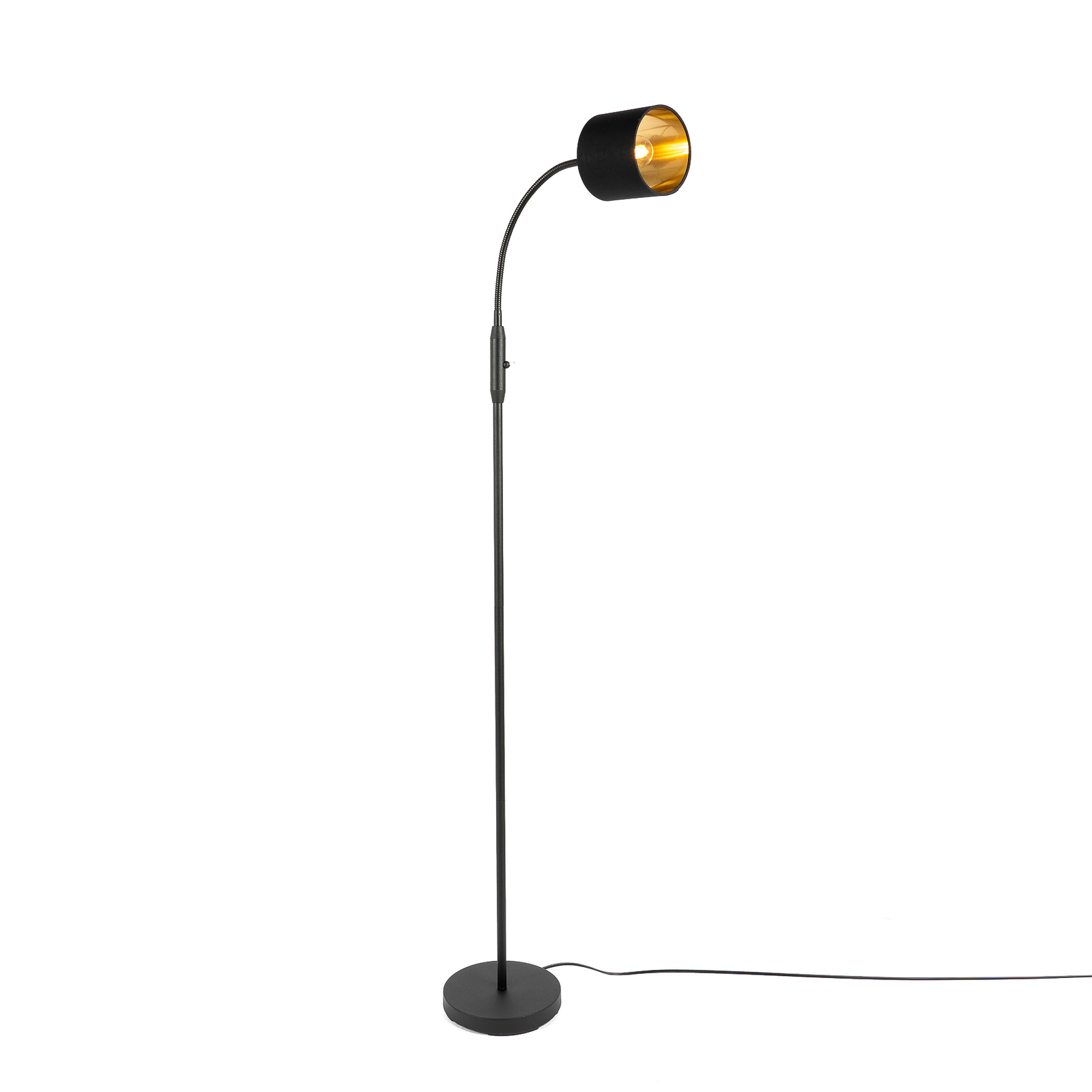 Lindby Kyden gulvlampe, 1 lyskilde, svart
