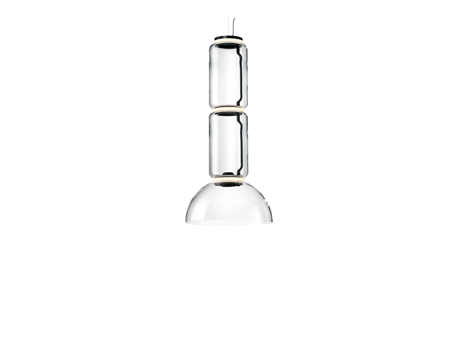 Noctambule S2 Lustră Pendul Low Cylinder & Bowl - Flos