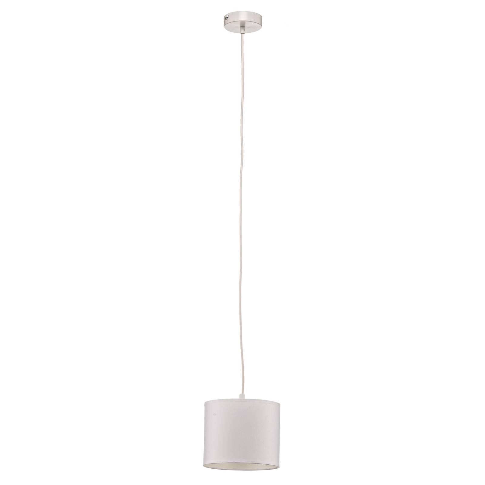 Suspension Soho cylindrique 1 lampe Ø18 cm blanche