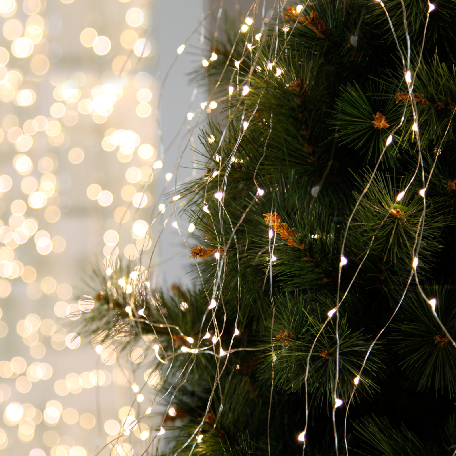 Best Season Dew Drop - LED-lysbukett innend?rsbruk, 125 lys - Kobber