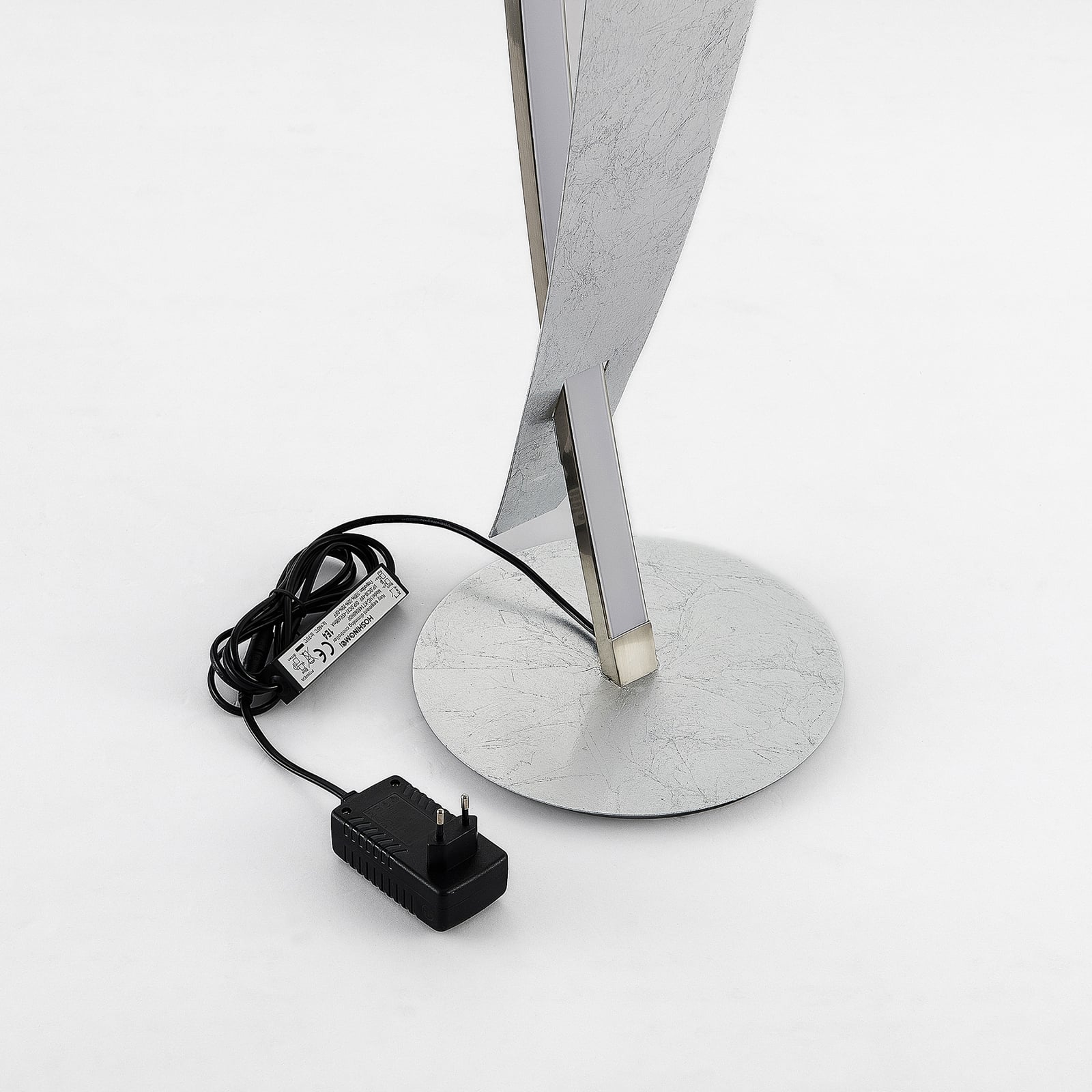 Marija Floor Lamp, Silver - Lucande Marija Floor Lamp, Silver - Lucande