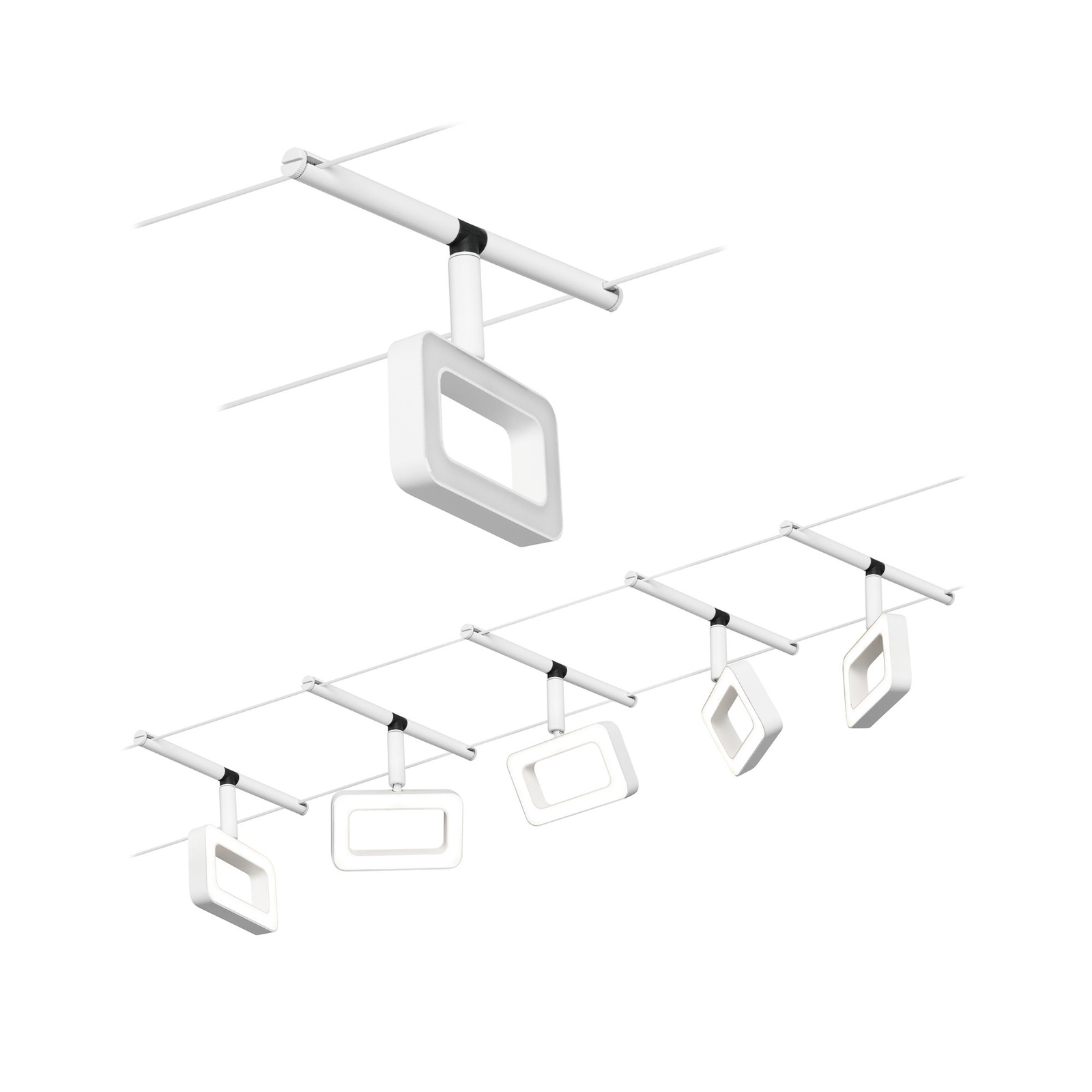 Paulmann Frame LED-vajersystem 5 lampor vit matt