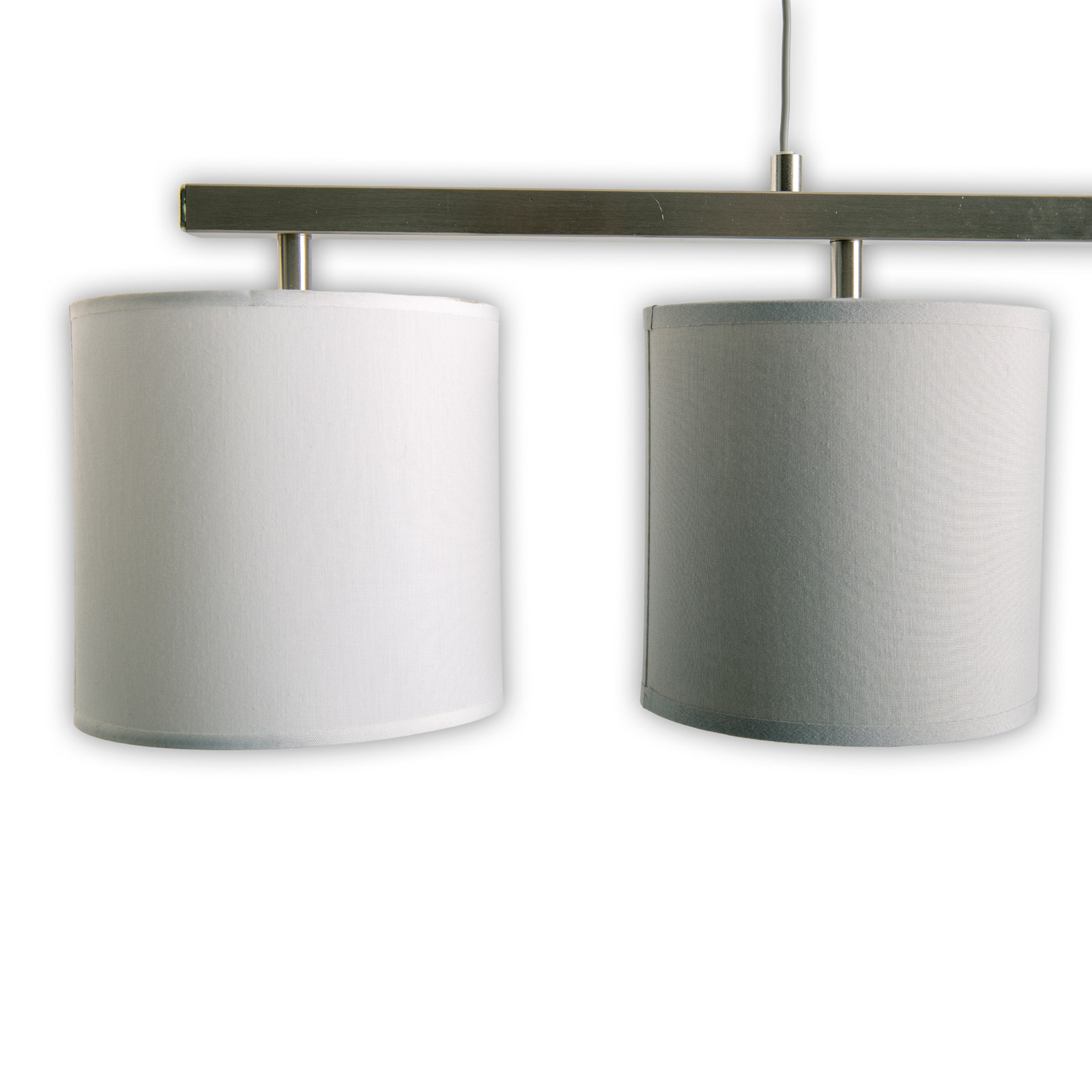 Tilde hanging light, 4-bulb, grey/white