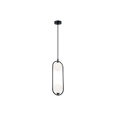Lámpara colgante Fancy, 2 luces, negro
