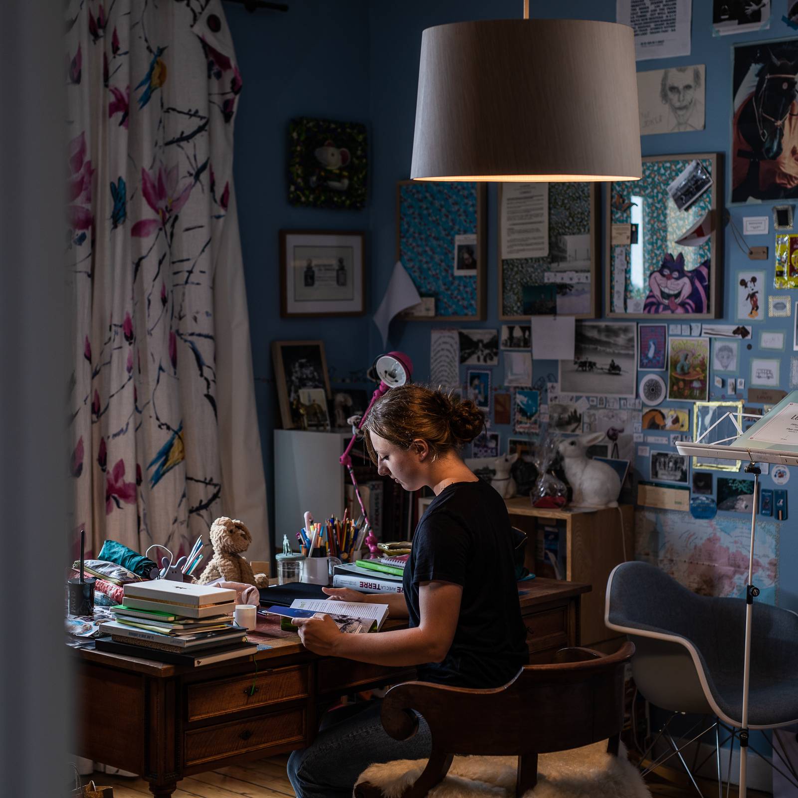 Foscarini Twiggy Wood MyLight wisząca szaro-beżowa