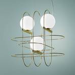 Design hanglamp Setareh met LED's, goud