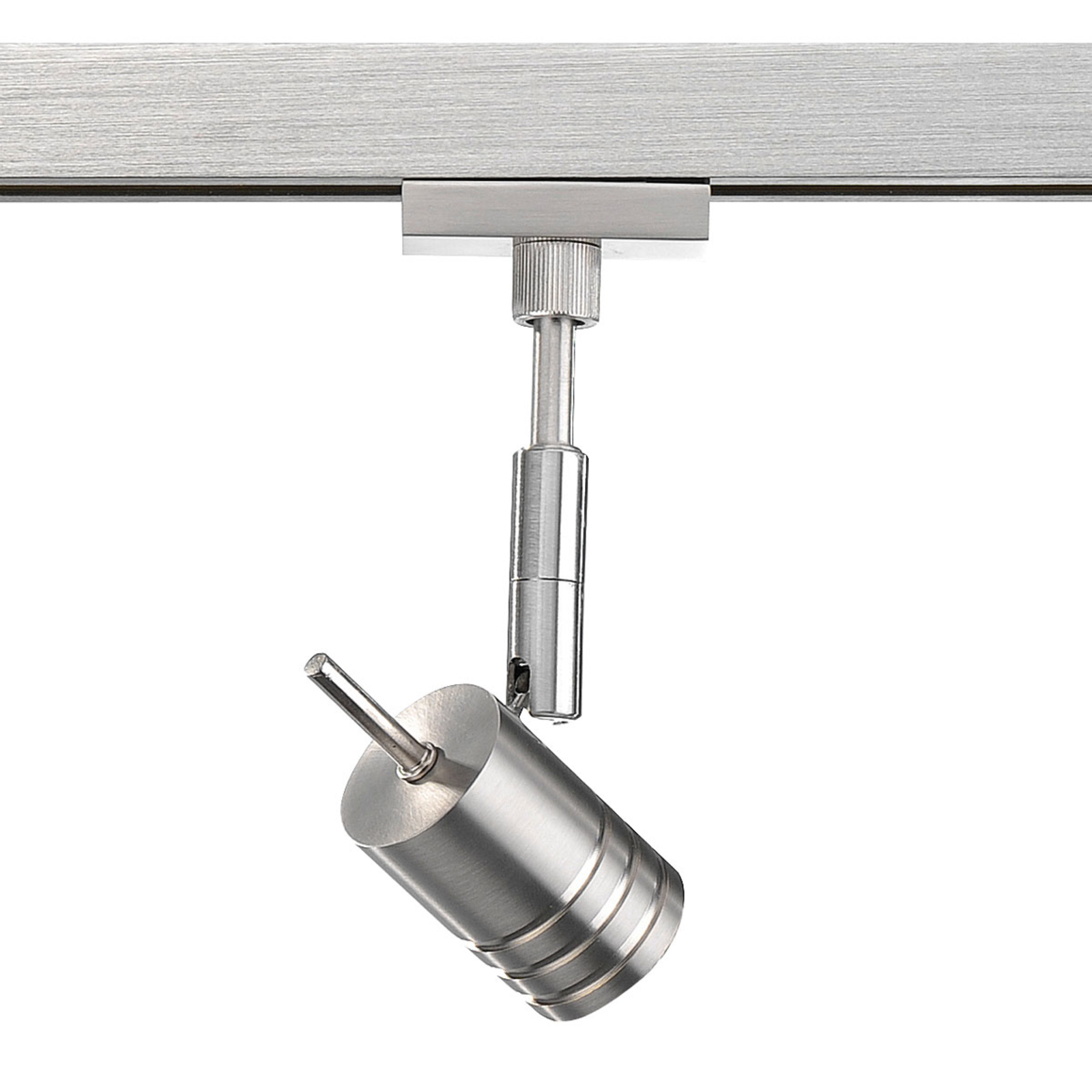 Fischer & Honsel 51961 GZ10 spotlight for HV-Track 4 nickel dim, for Living / Dining Room, metal, GZ10, 50 W, energy efficiency: A++, L: 9 cm, H: 13 cm