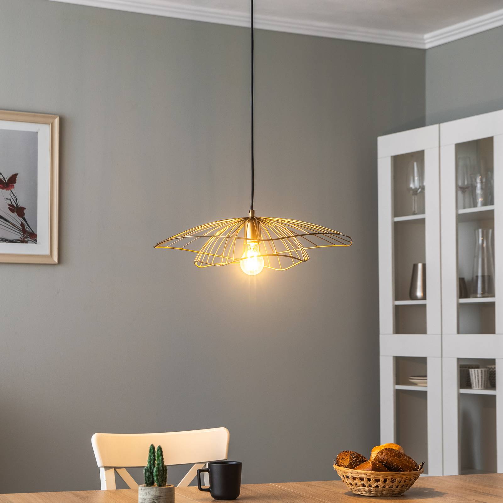 Lampa wisząca Tel 6503 Ø50cm czarny antyczny