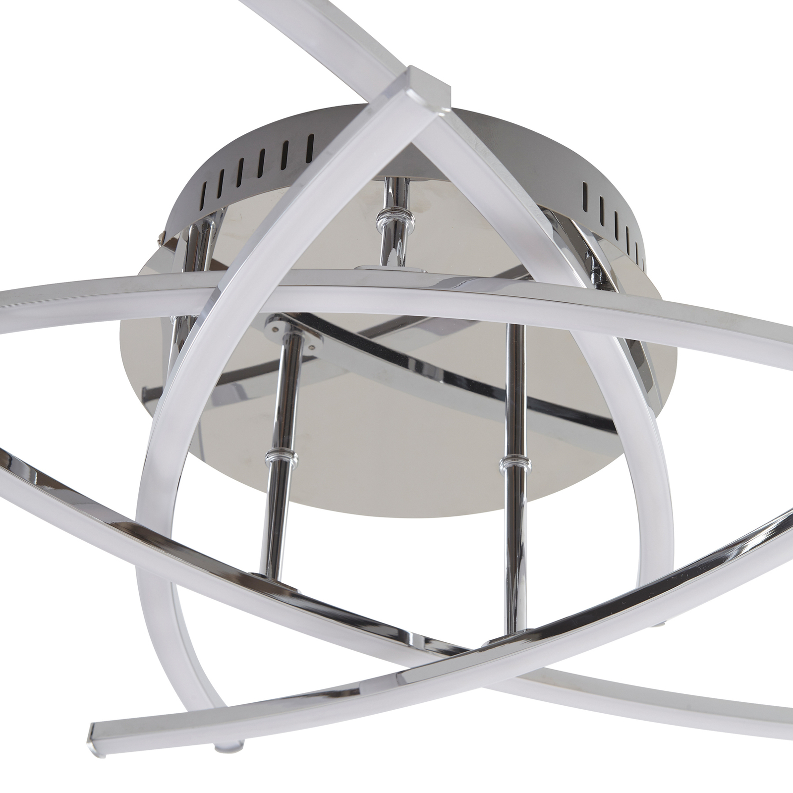 Lindby Flakira LED ceiling lamp 5-bulb chrome