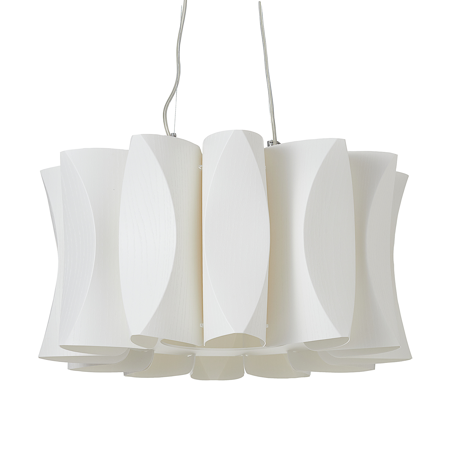 Virus hanging light with wood decor