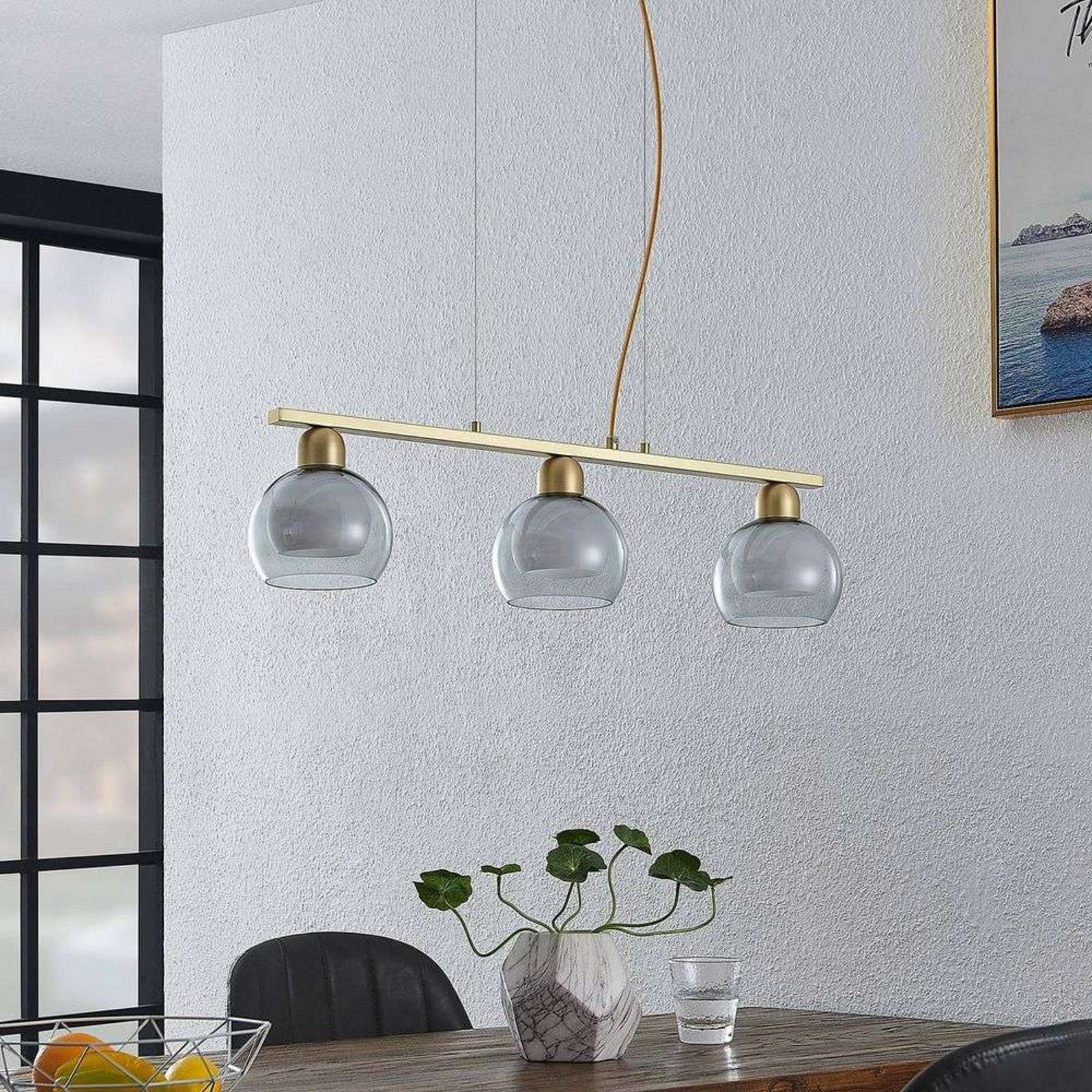 Mylah 3 Lustră Pendul L680 Brass - Lucande