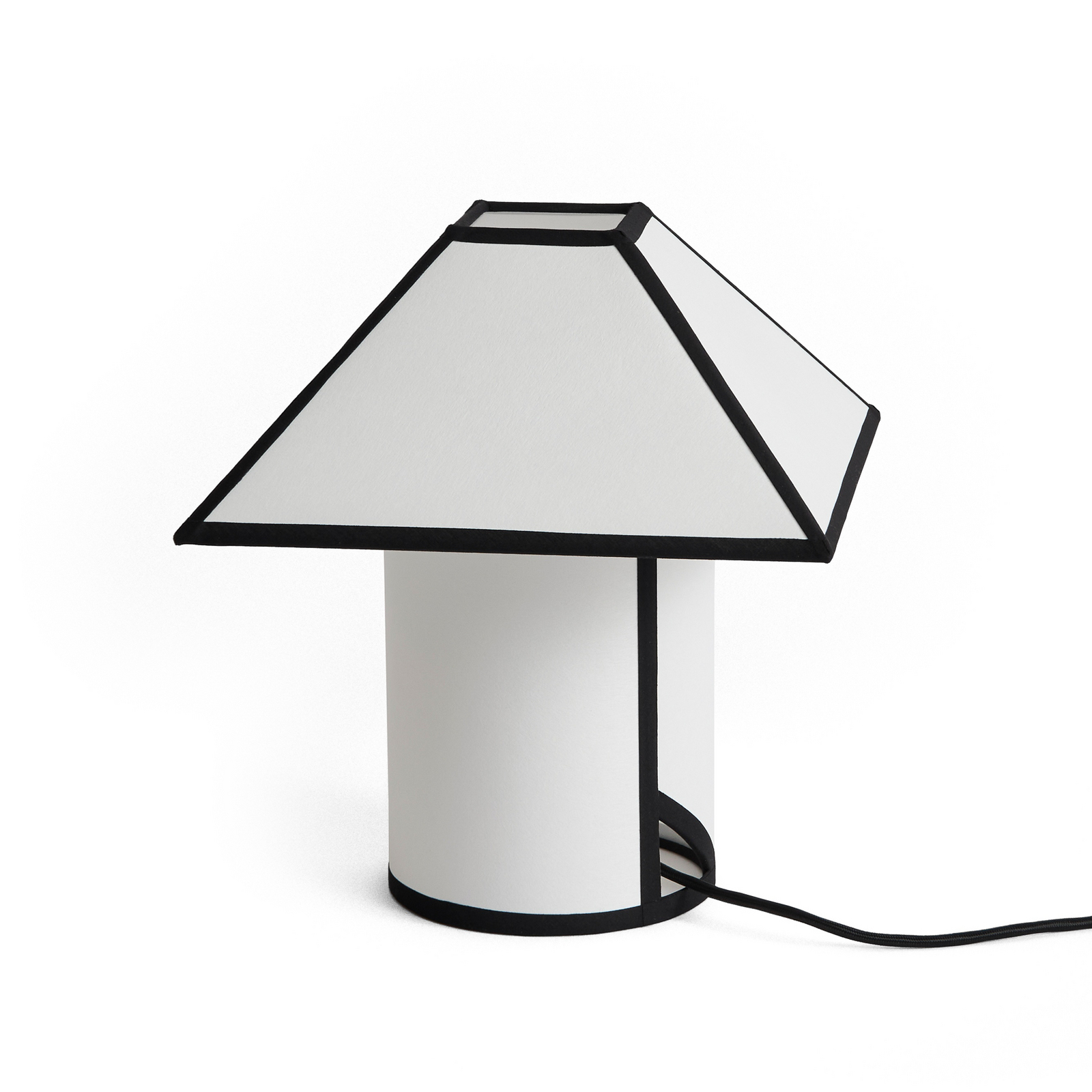 Lampe à poser Ava, hauteur 32 cm, blanc/noir, E27 - HAY