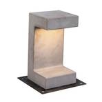 LED pedestal light E191, concrete, 30 cm high
