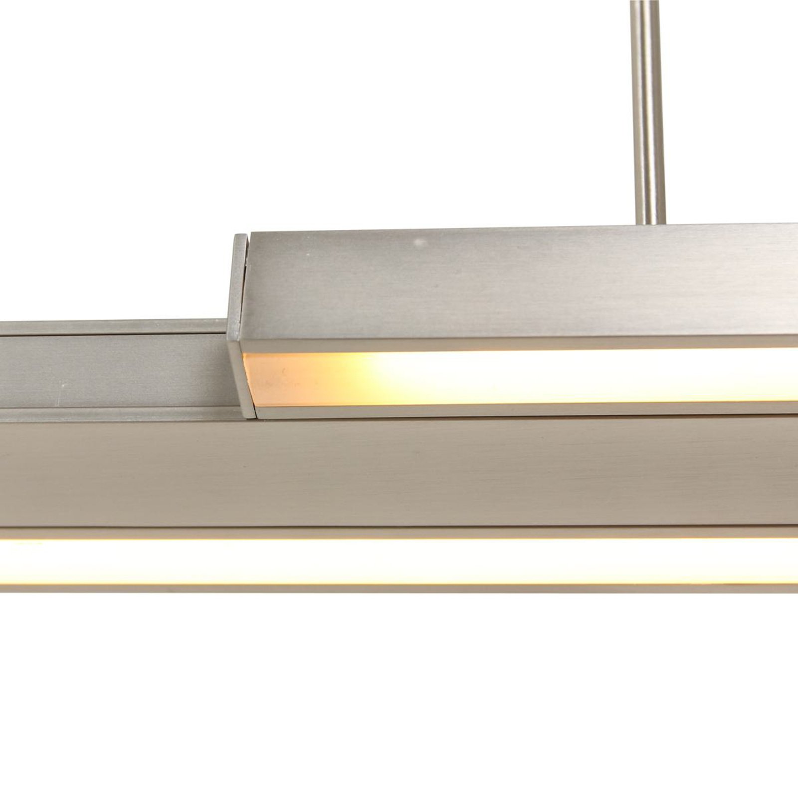 Lampada a sospensione Zelena Motion LED, colore acciaio, CCT, metallo