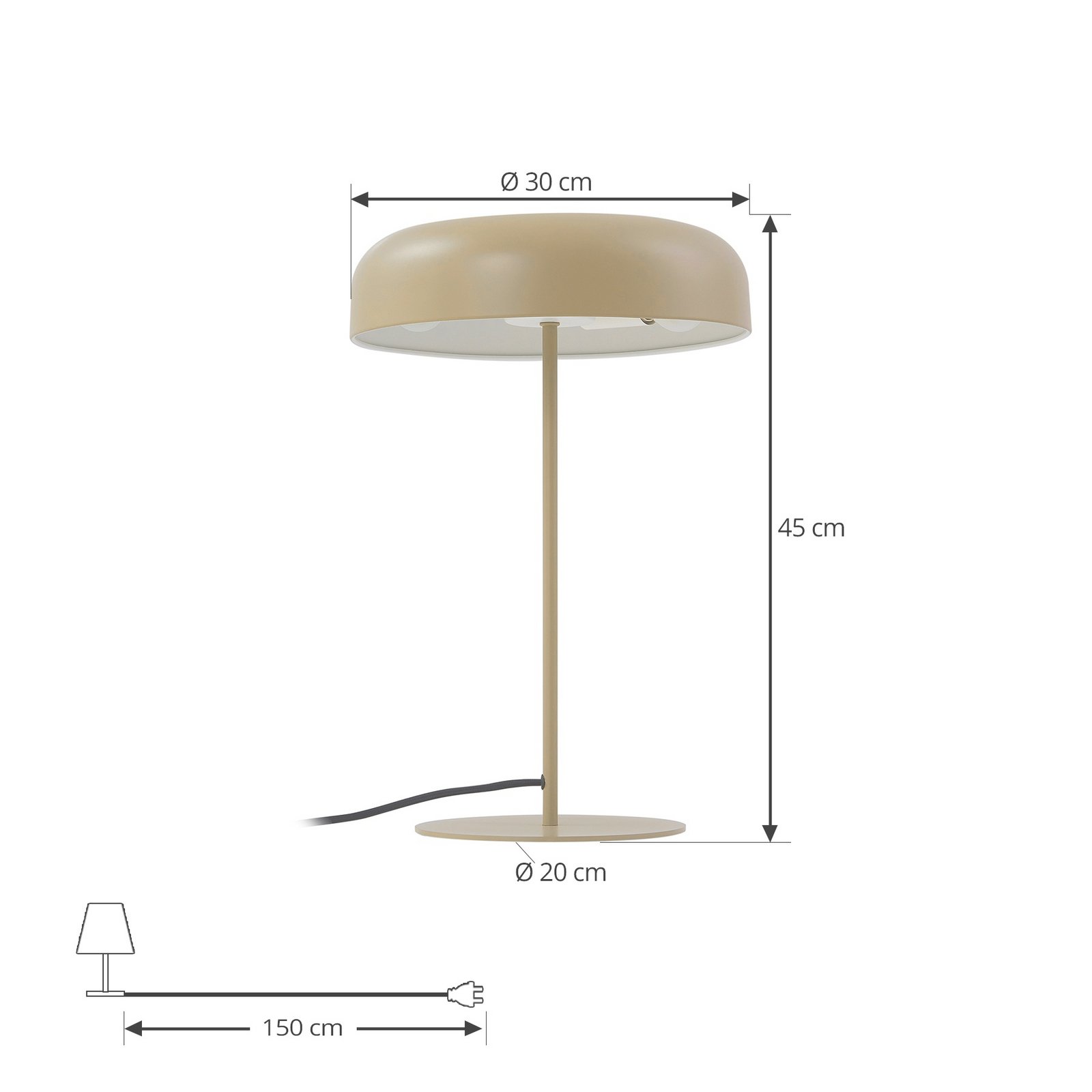 Edion Bordslampa Beige - Lindby