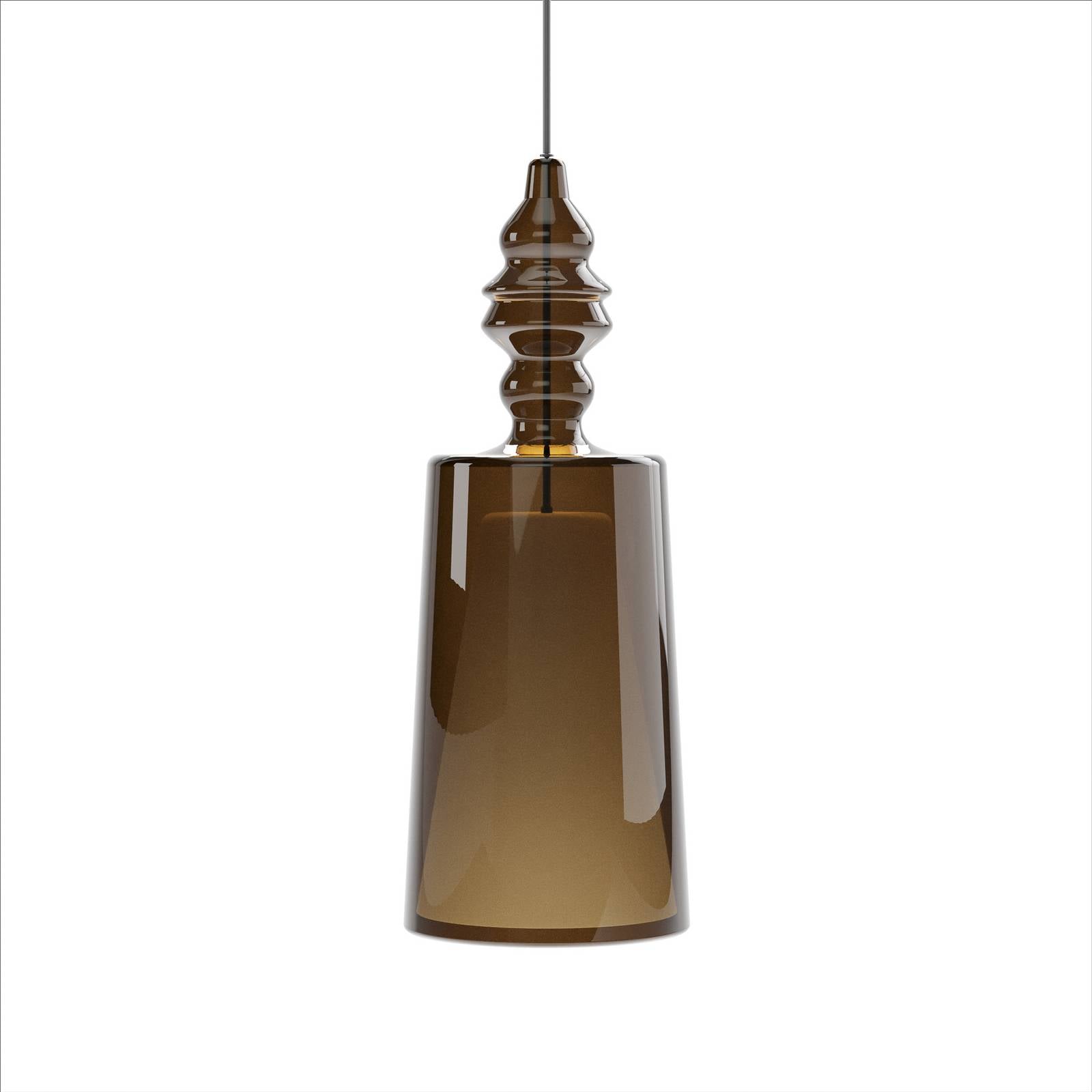 Karman Hängeleuchte Alibaglass Big, bronzefarben, Ø 24 cm
