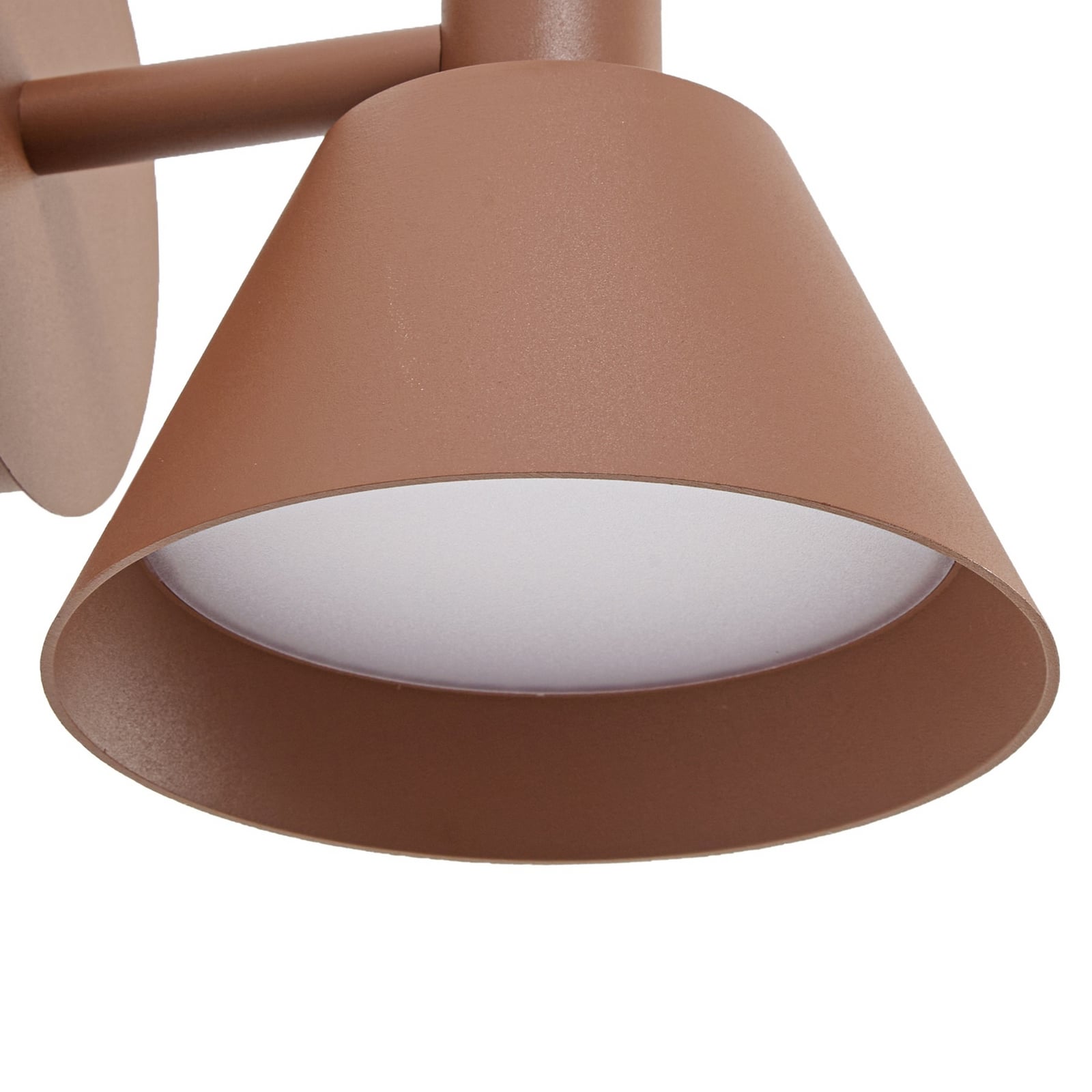 Tabena LED-Außenwandleuchte, braun, IP44, CCT - Lucande