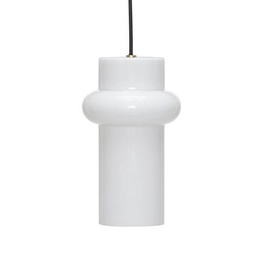Lampada a sospensione Pilule Up, bianco lucido, Ø 15 cm - Hübsch