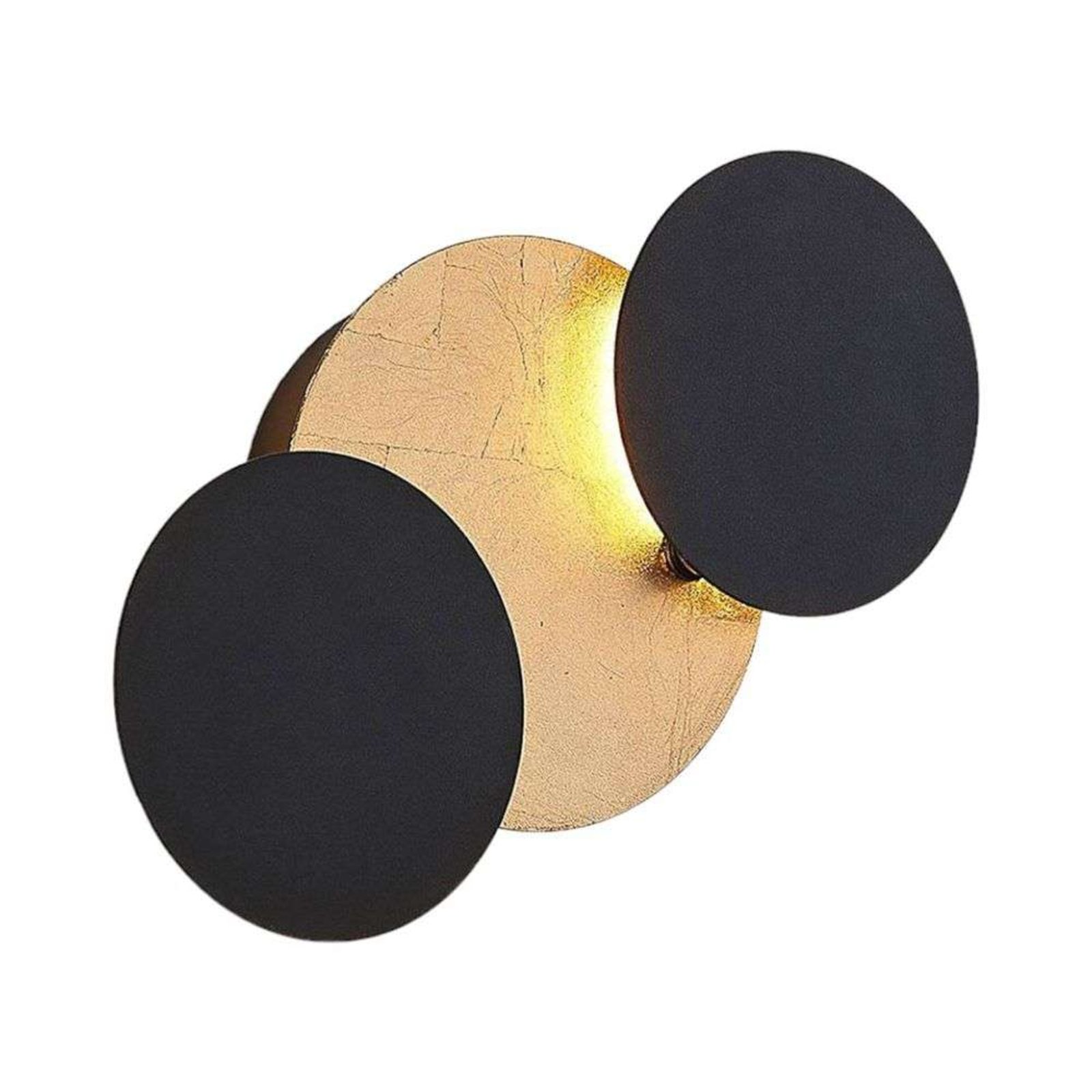 Grazyna 3 LED Aplică de Perete Black/Gold - Lindby