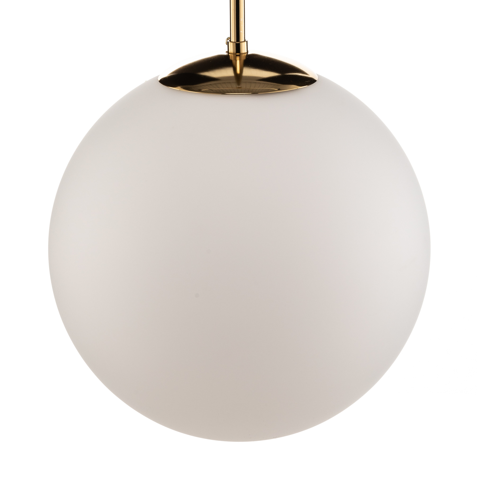 Lámpara colgante Bosso, 1 luz, blanca/oro 30cm
