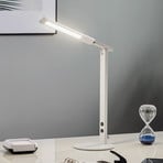 Ideal LED-skrivebordslampe med dæmper, hvid