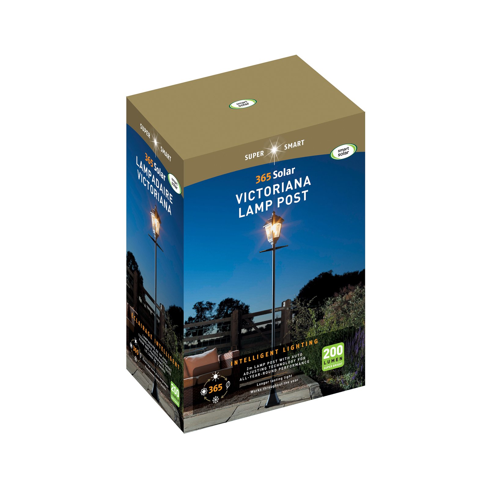 Lampe pour mât solaire LED Victoriana 365