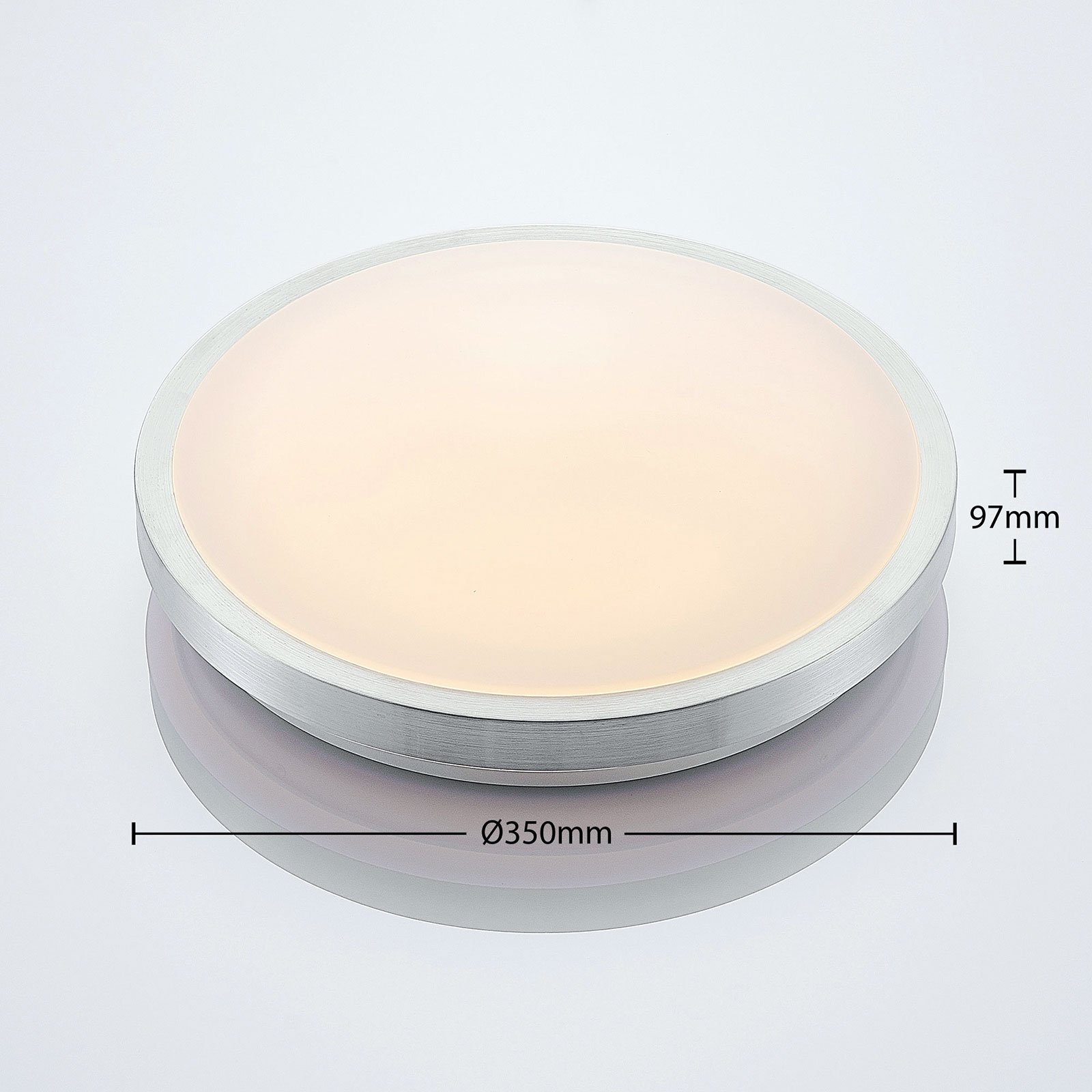 Emelie Round LED Plafonieră Ø35 Alu - Lindby