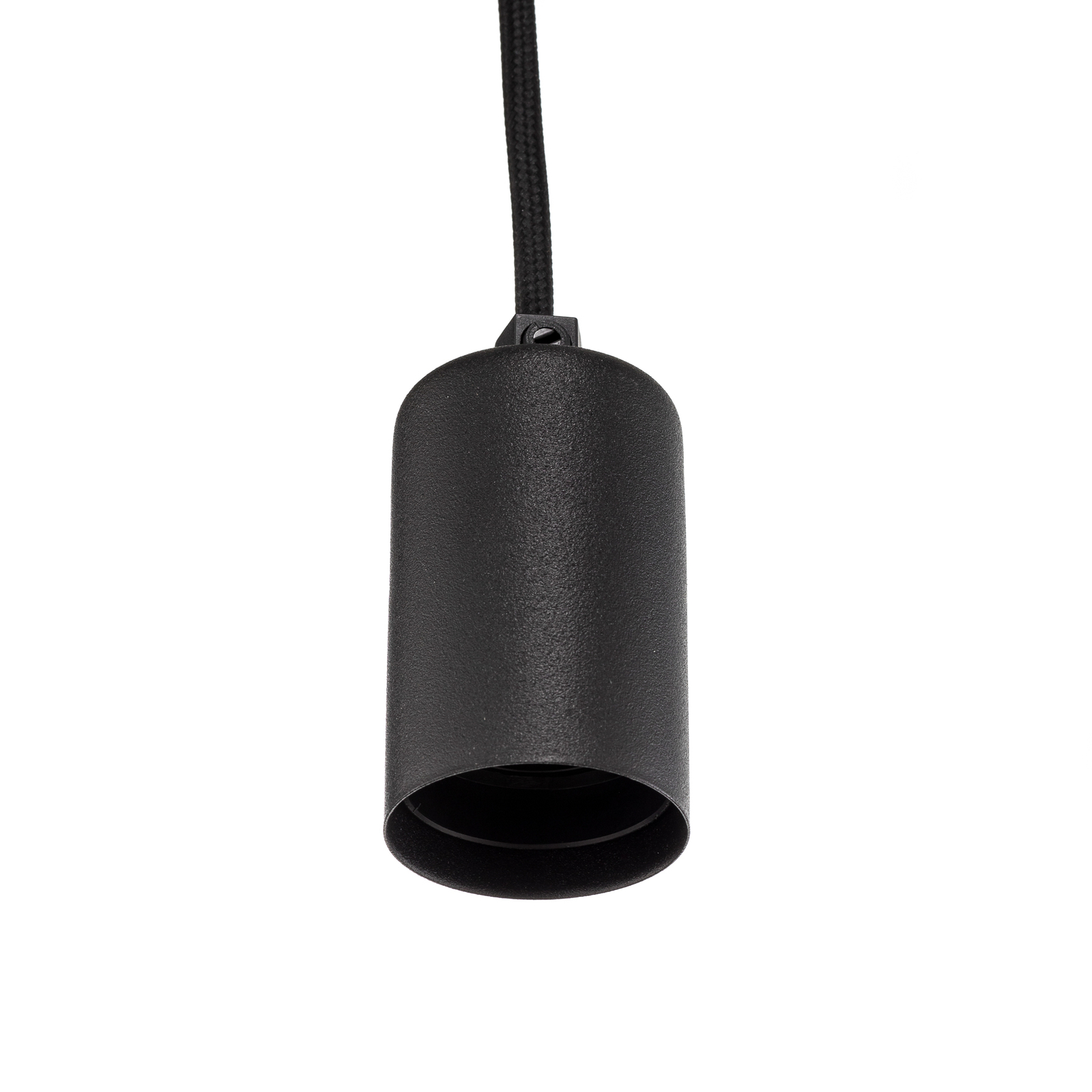 Suspension Spider, noire, à 1 lampe