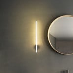Kinkiet LED VINA UP M, chromowany, wysokość 60 cm, IP44 CCT