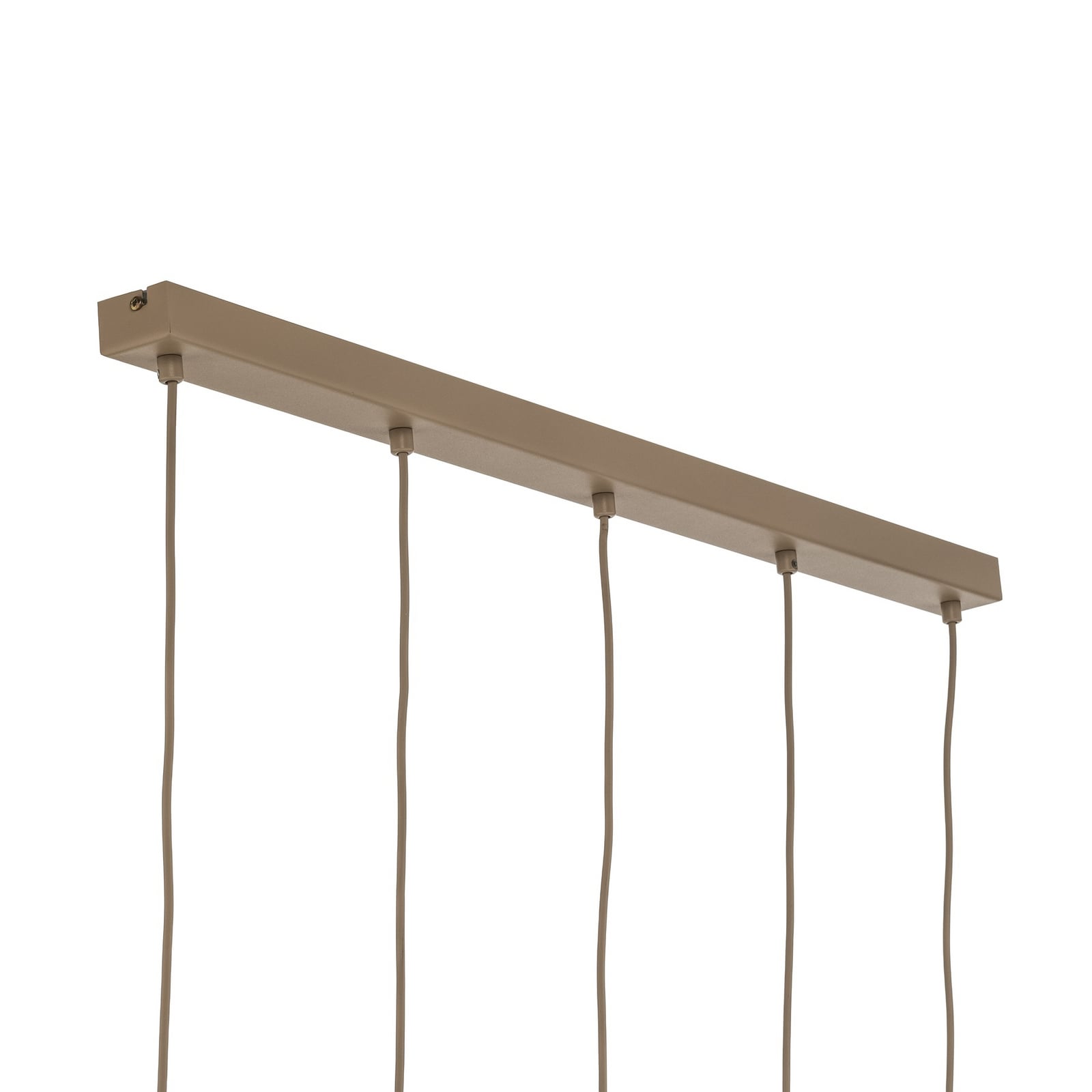 Hängelampe Sool, beige, Länge 95 cm, 5-flammig, Metall, E27
