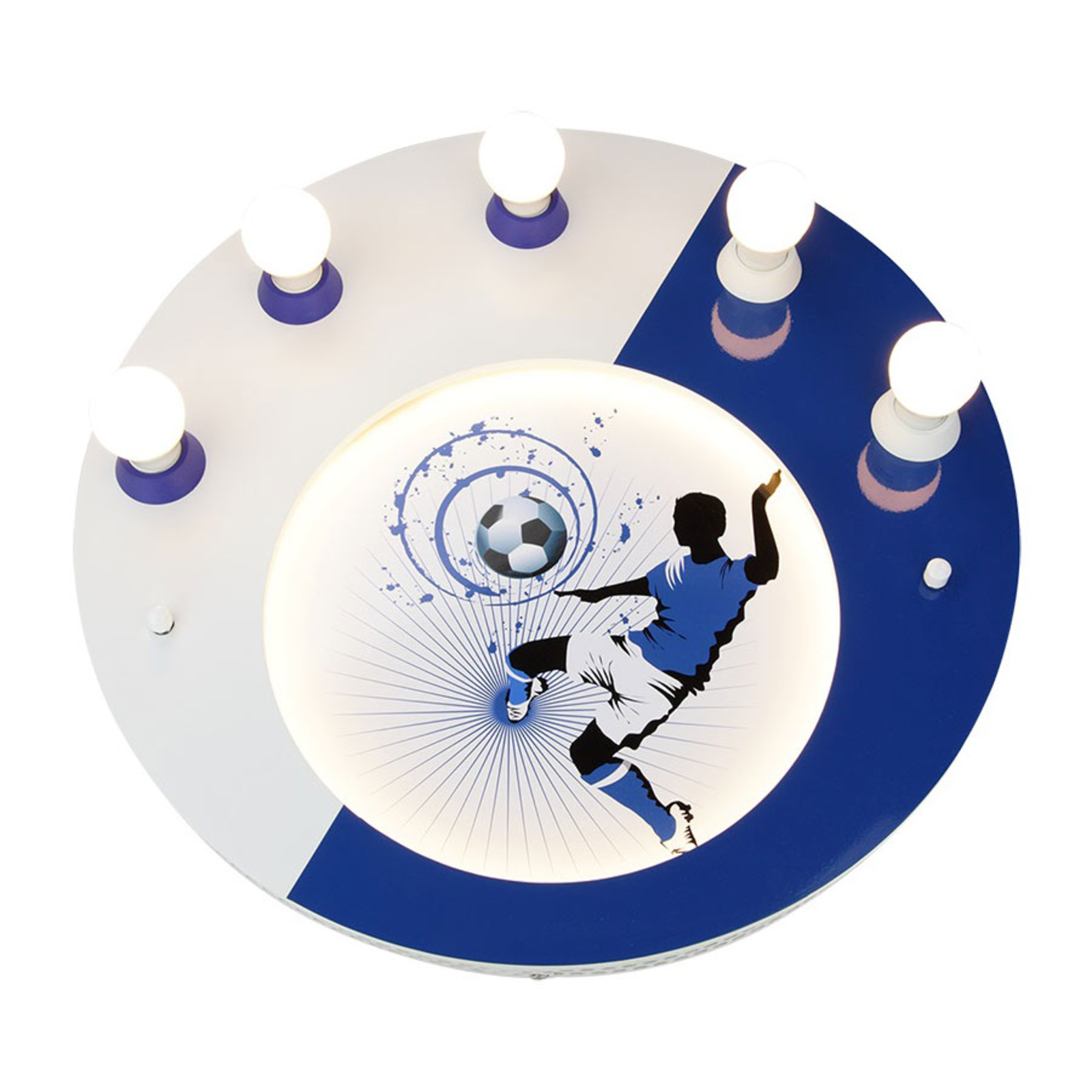 Deckenleuchte Soccer, fünfflammig