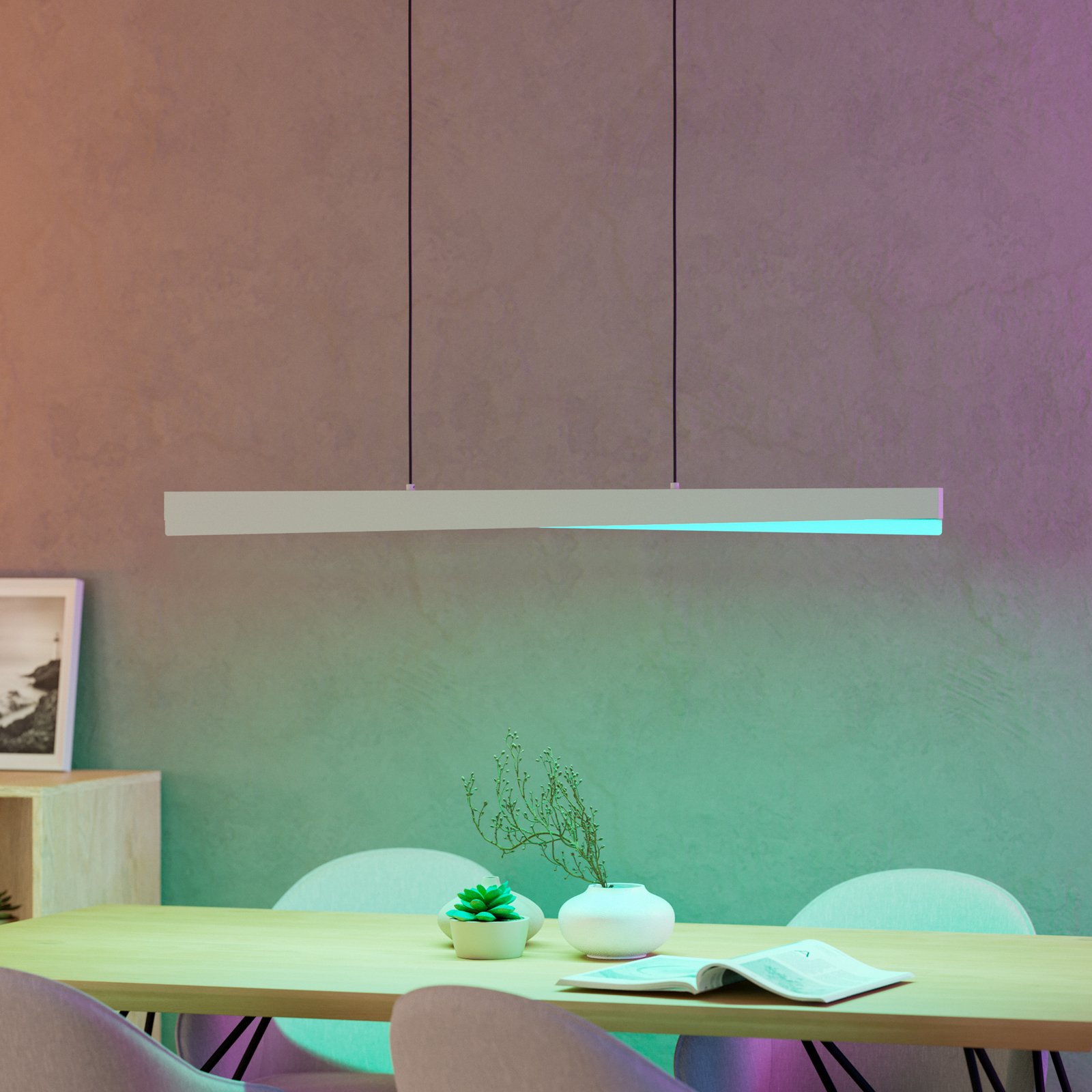 EGLO connect Smart LED pakabinamas šviestuvas Bolognano-Z, pilkos spalvos