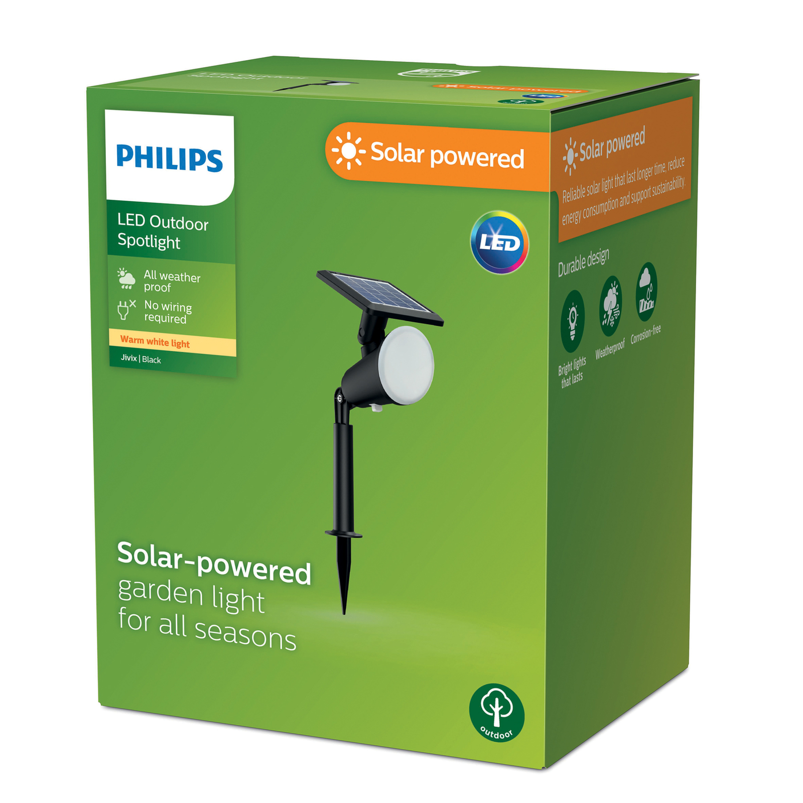 Philips LED-Solar-Erdspießleuchte Jivix