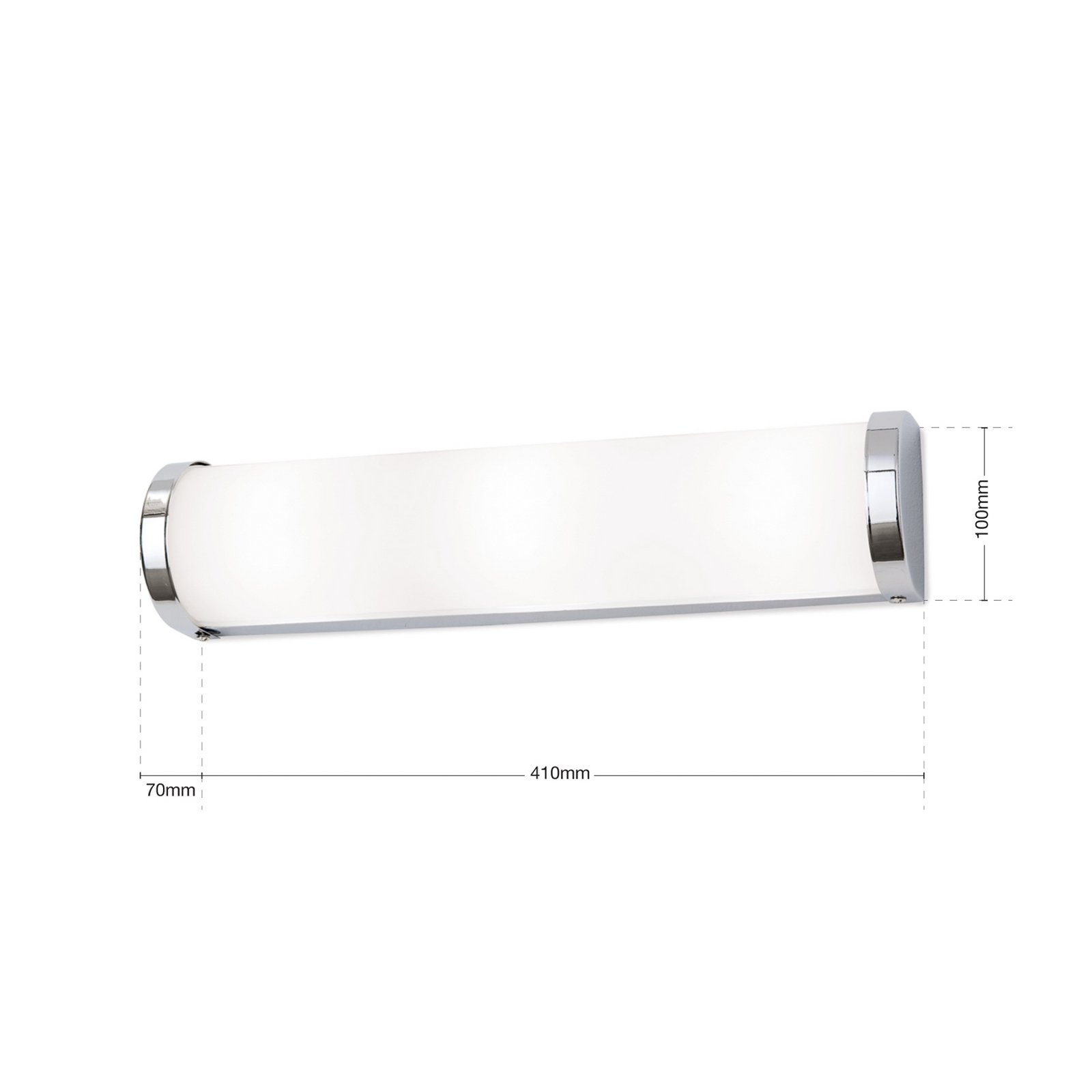 Tea wall light 41 cm chrome