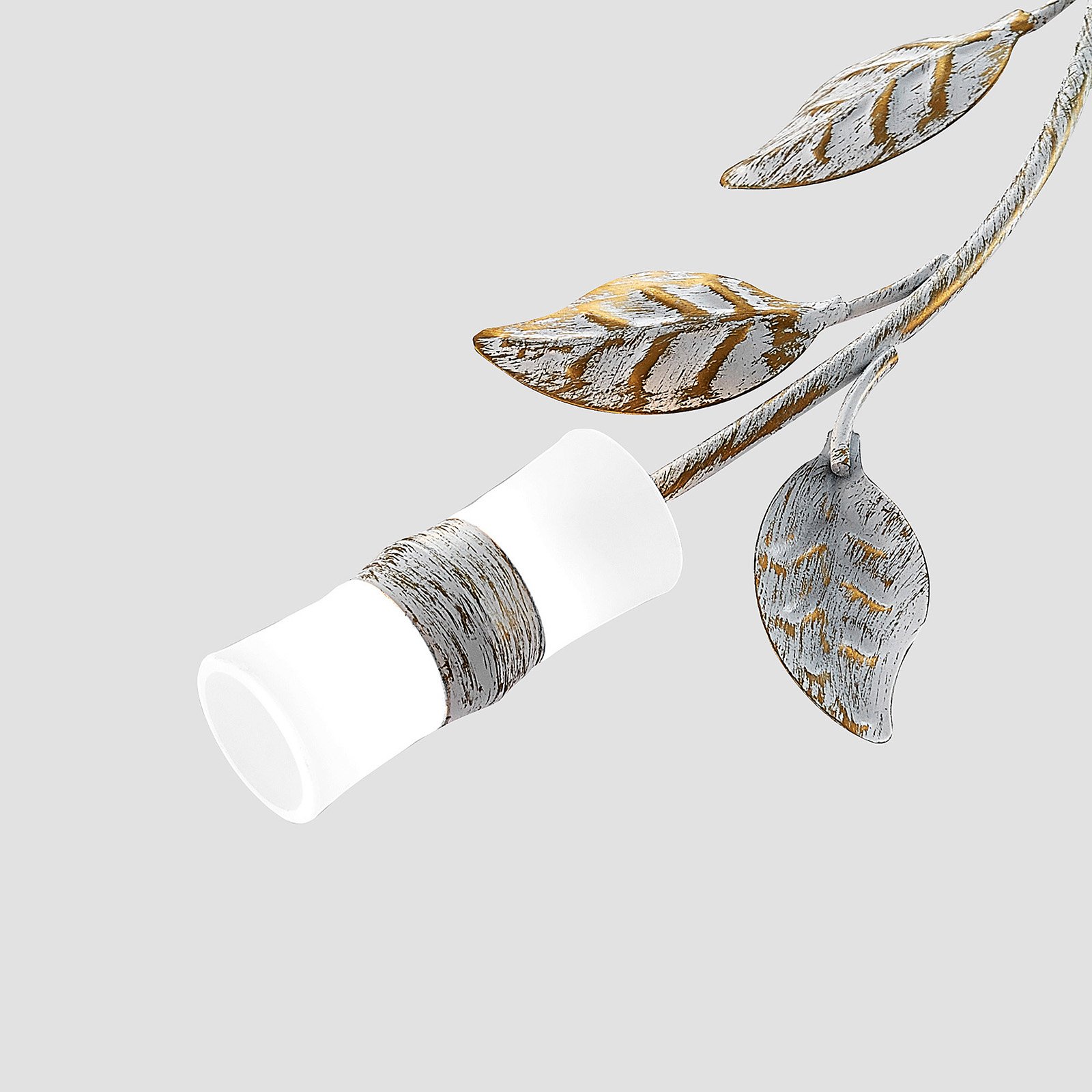 Lindby LED-Deckenleuchte Bolonia, bronze/weiß, Ø 80 cm